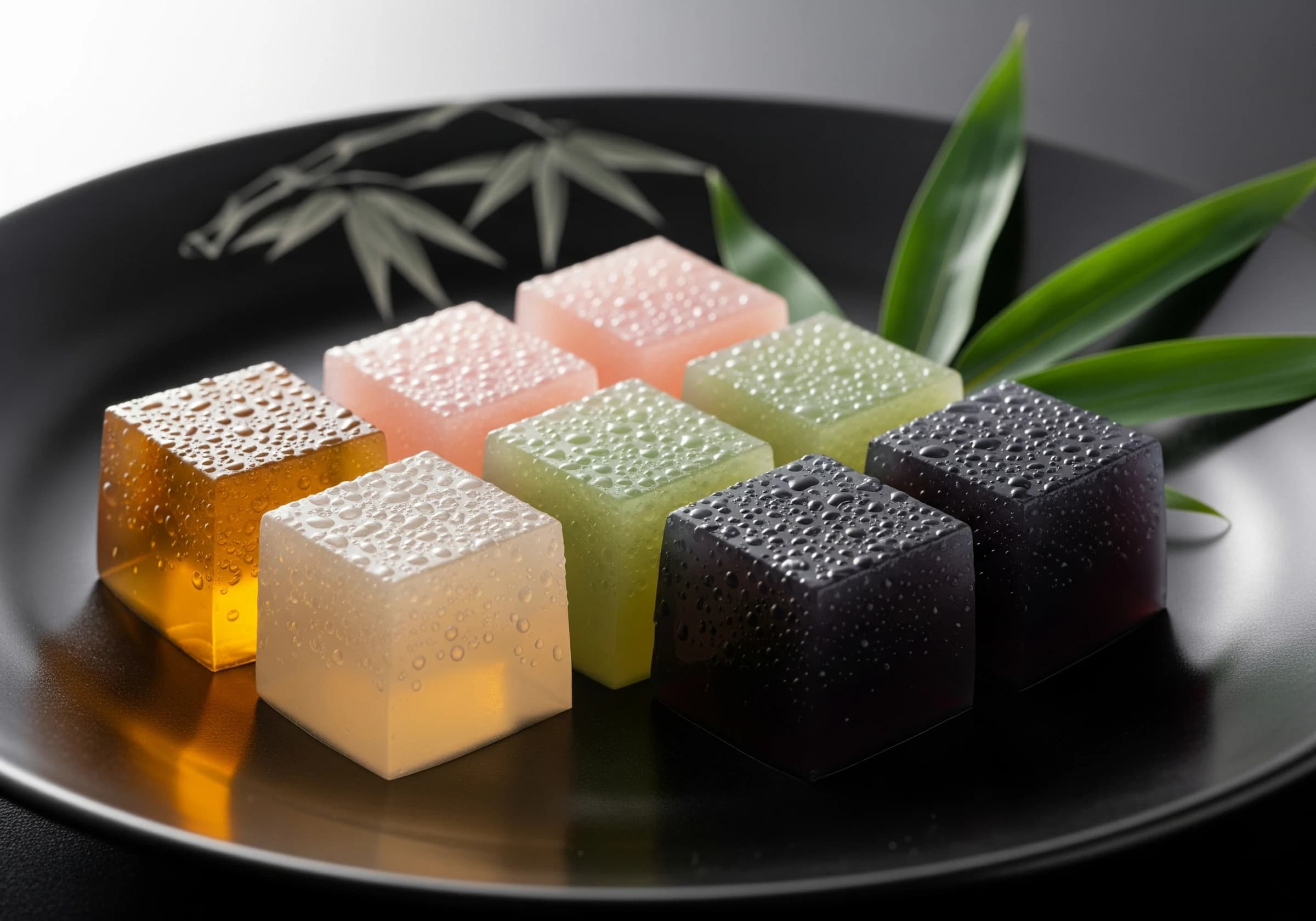 Colorful yokan jellies